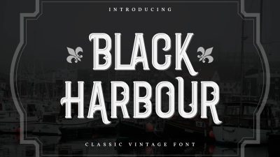 فونت انگلیسی Black Harbour فونت انگلیسی Black Harbour