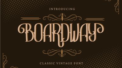 فونت انگلیسی Boardway