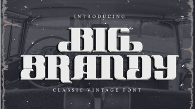 فونت انگلیسی BIG BRANDY فونت انگلیسی BIG BRANDY