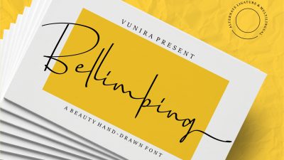 فونت انگلیسی Bellimbing