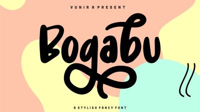 فونت انگلیسی Bogabu