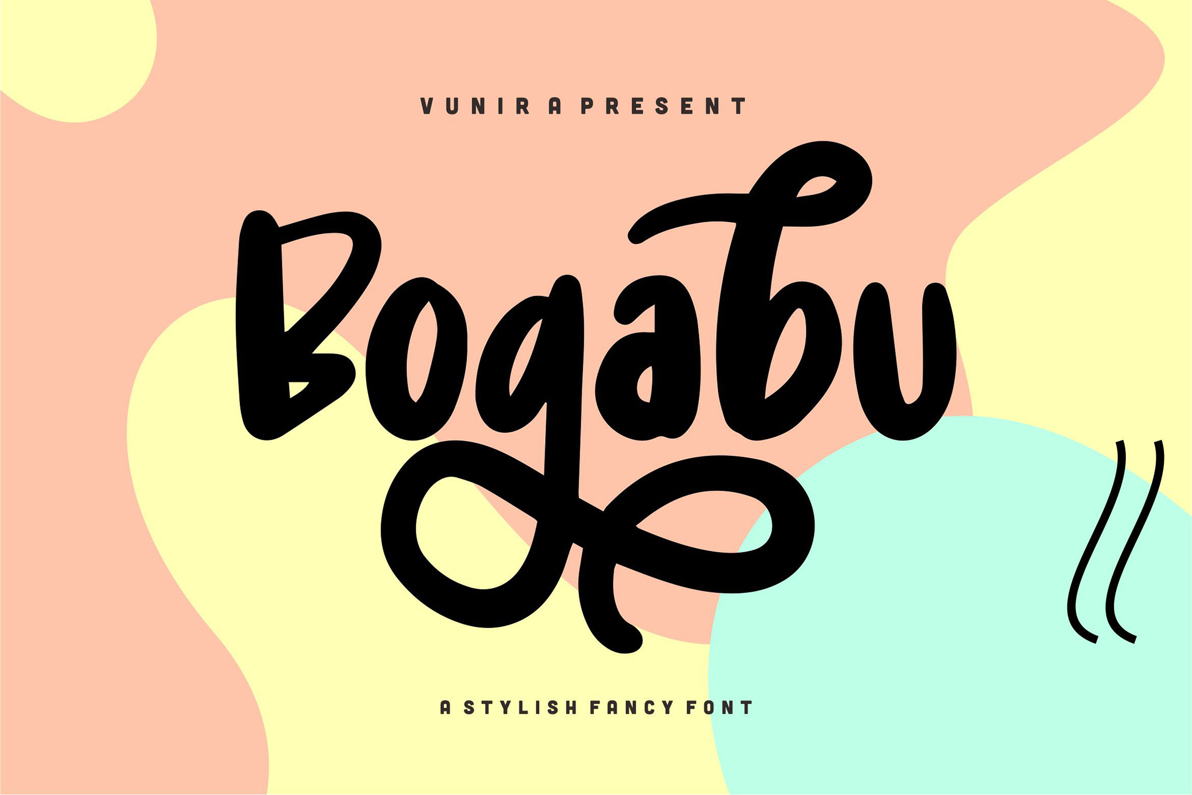 فونت انگلیسی Bogabu
