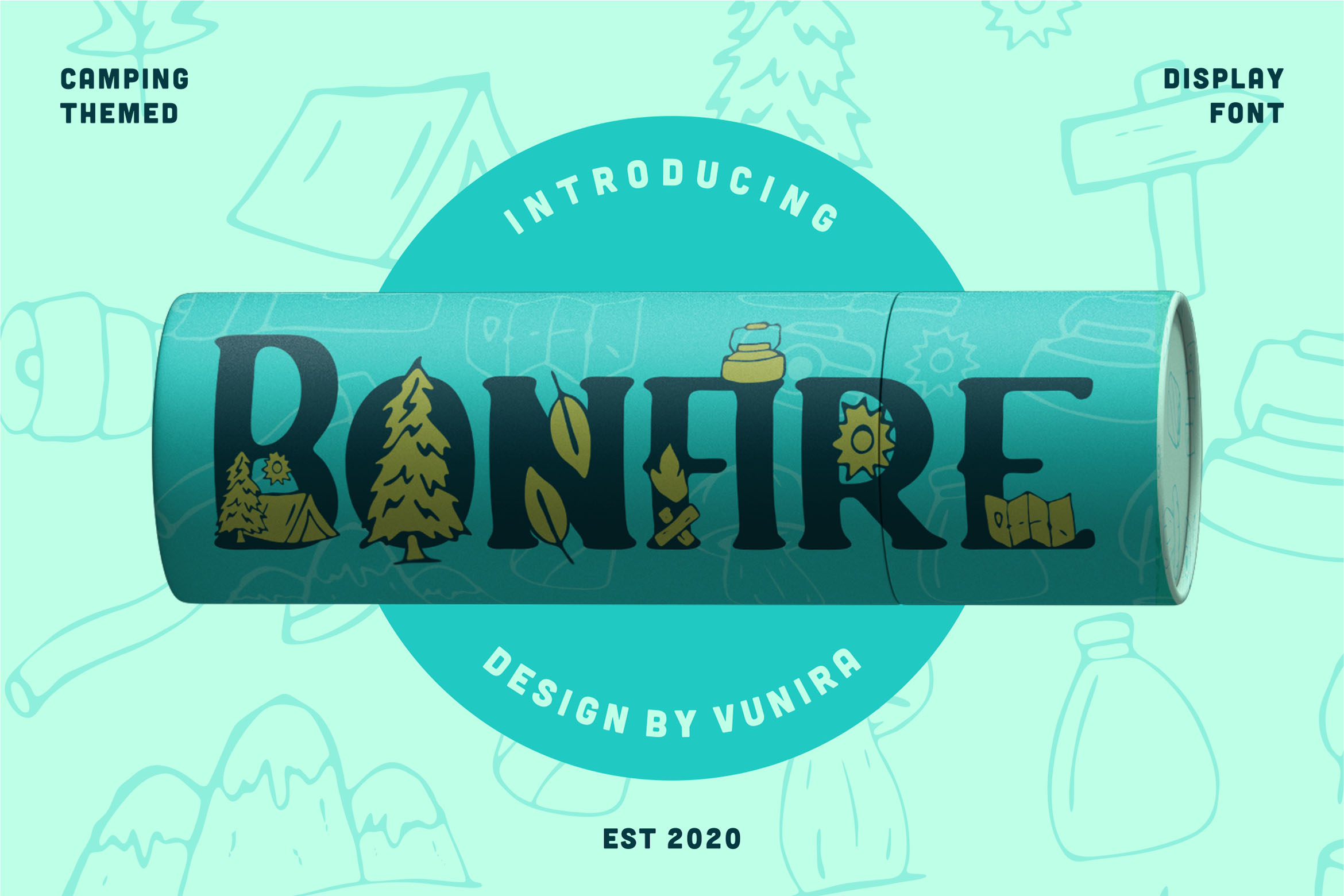 فونت انگلیسی Bonfire