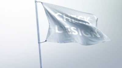 موکاپ پرچم سفید