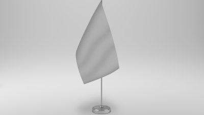 موکاپ پرچم ایستاده