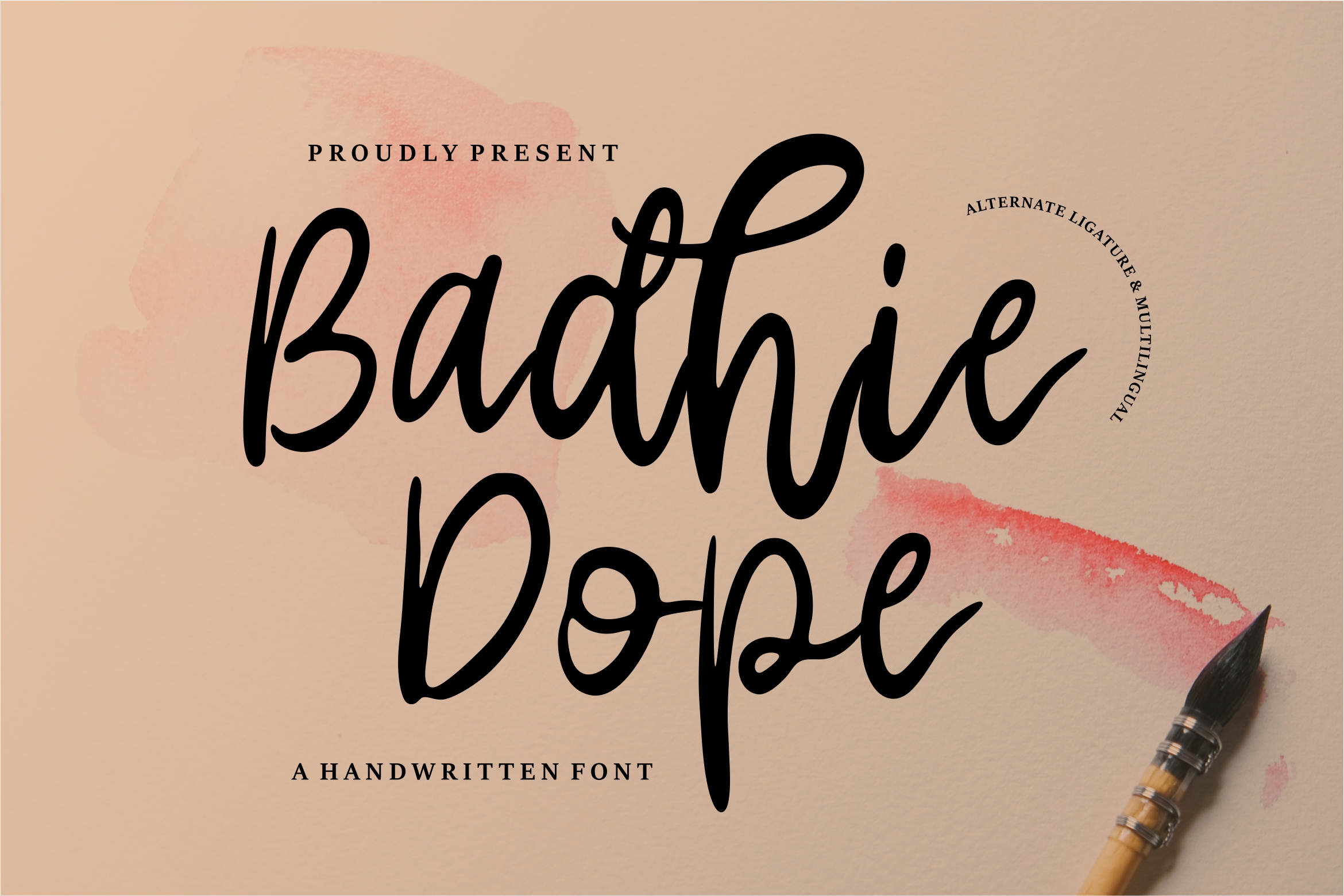 فونت انگلیسی Badhie Dope