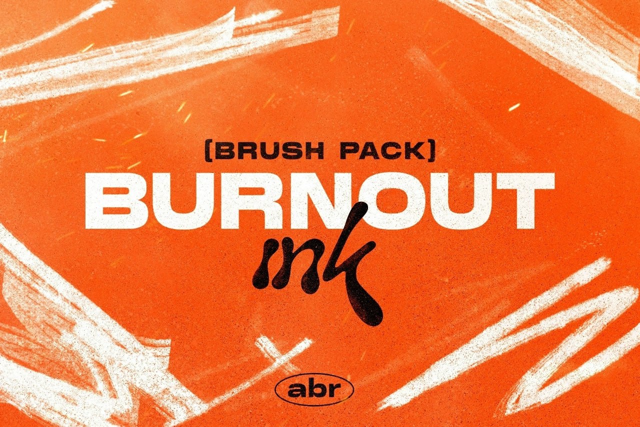 براش Burnout Ink برای فتوشاپ