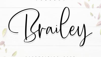 فونت انگلیسی Brailey