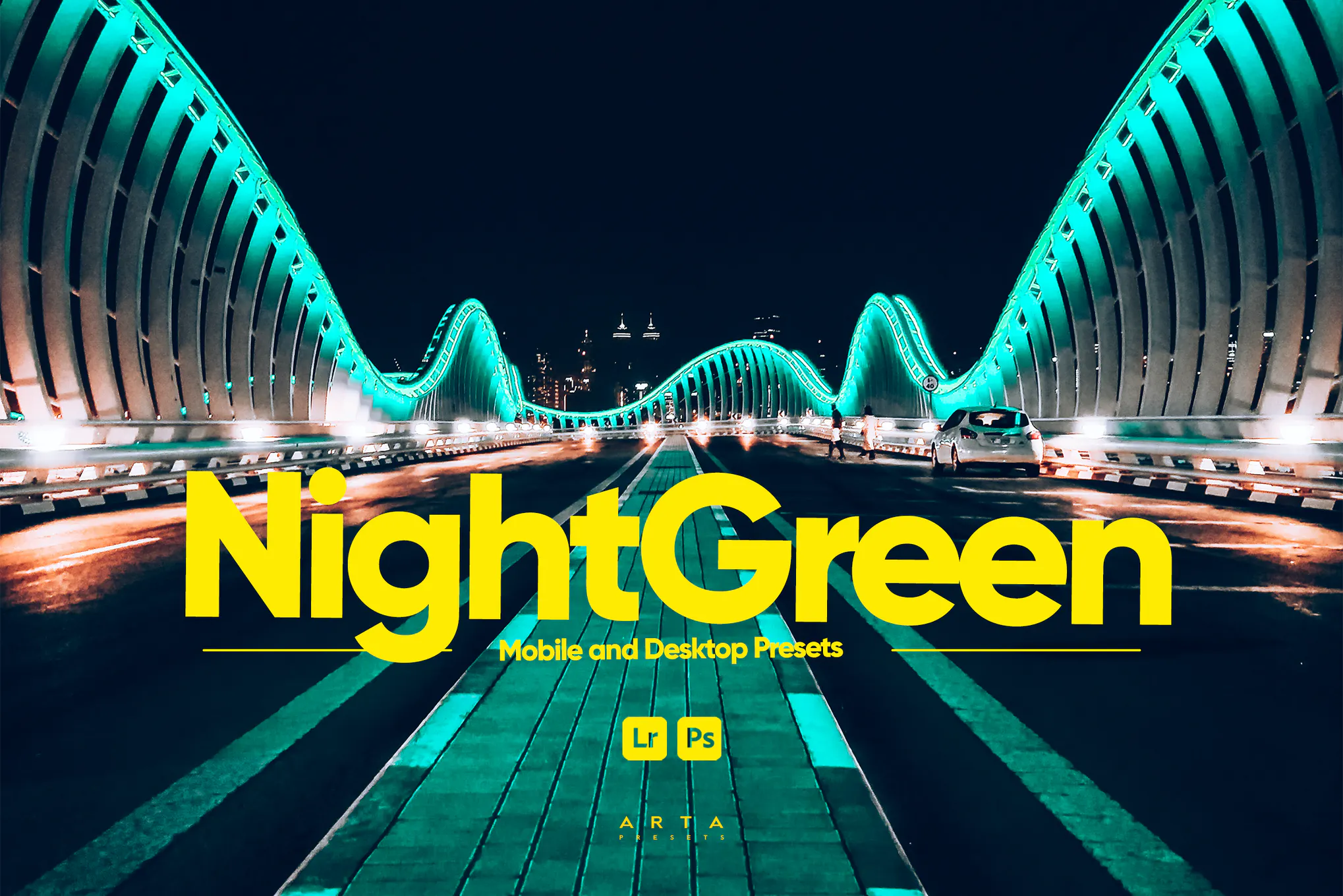 پریست لایت روم تصاویر شبانه شهری NightGreen