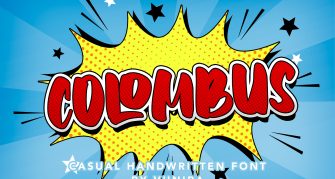 فونت انگلیسی فانتزی Colombus