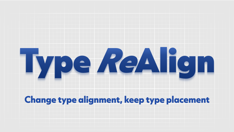 اسکریپت Type ReAlign v1.1.1 برای افترافکت