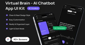 کیت رابط کاربری اپلیکیشن چت‌بات هوش مصنوعی